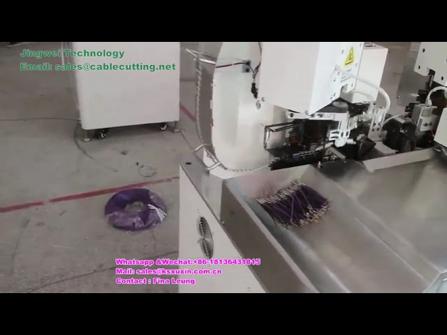 【全自動】ダブルヘッド圧着・ねじり機2400型｜両端端子圧着機