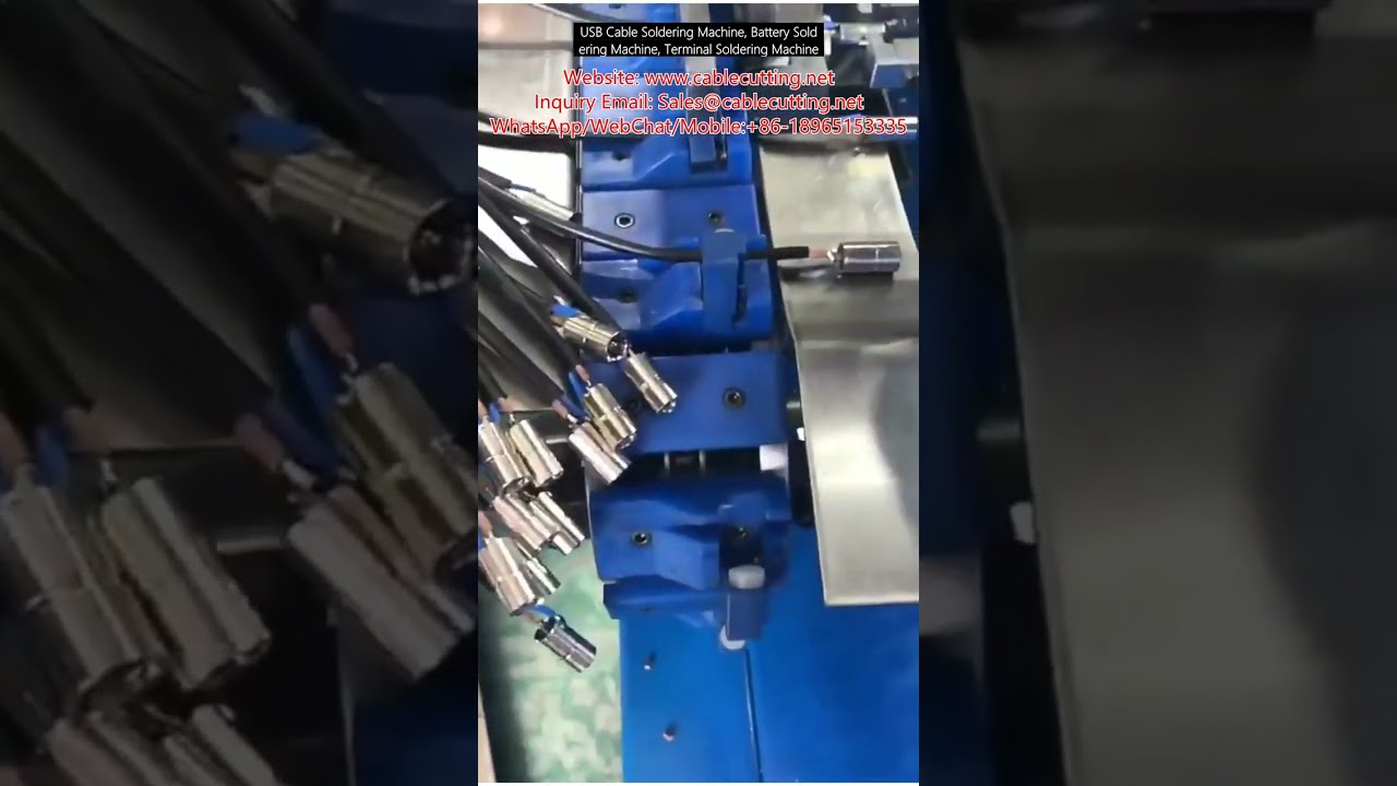 Automated USB, Battery & Terminal Wire Soldering Machine for Factory Assembly
