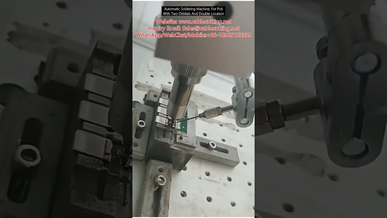 Automatic PCB Soldering Machine with Dual Orbitals and Double Location