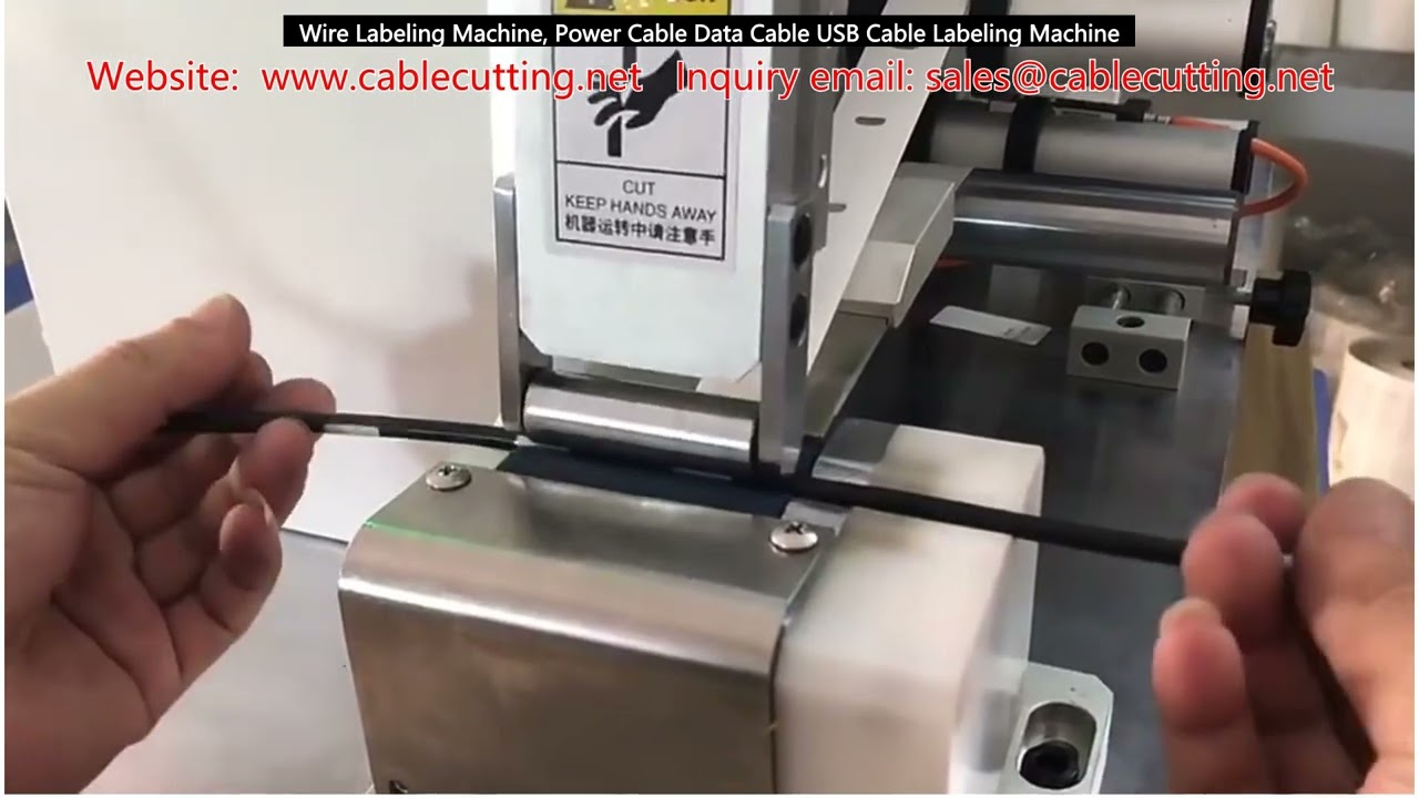 Wire Labeling Machine for Power, Data, and USB Cables