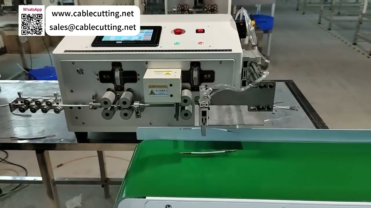 Fully Automatic Computerized Cable Stripping Machine for Inner and Outer Sheath Layers - Video