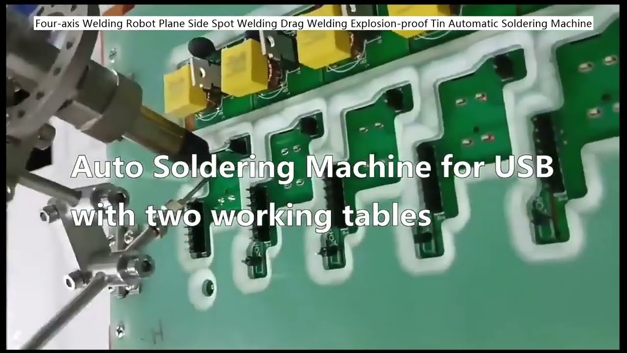 Four axis Welding Robot Plane Side Spot Welding Drag Welding Explosion proof Tin Automatic Soldering