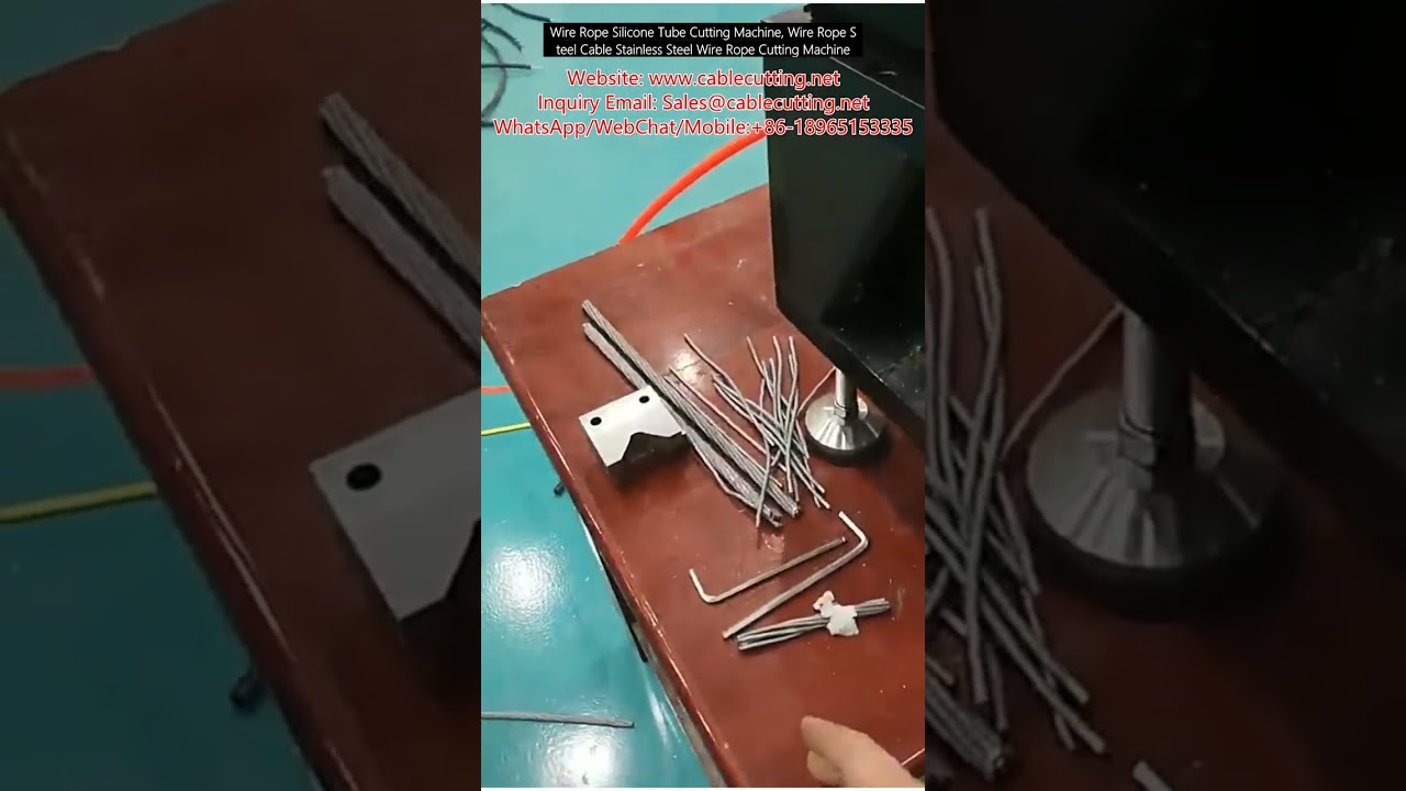 Wire Rope Silicone Tube Cutting Machine for Steel Cable and Stainless Steel Wire