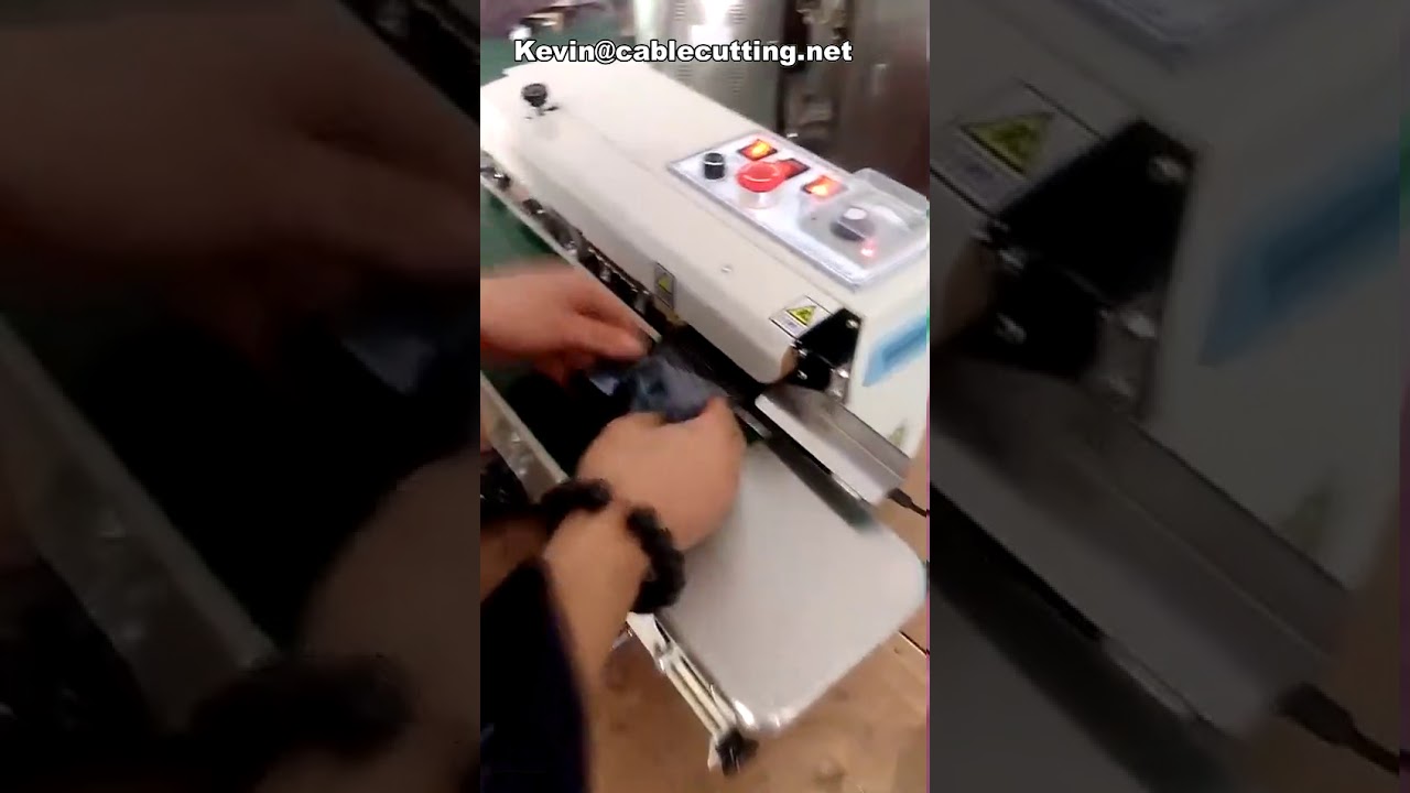 Automatic Continuous Food Aluminum Foil Pouch PVC Membrane Bag Heat Sealer