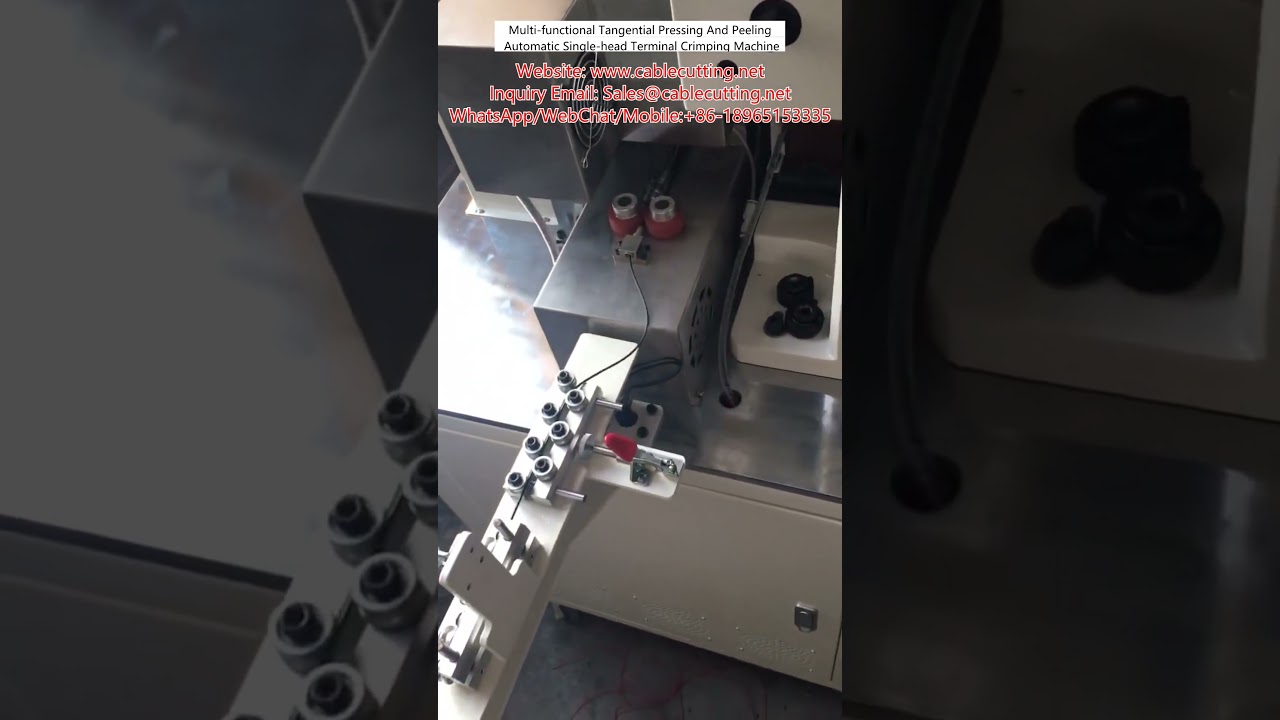 Multi-Functional Tangential Pressing And Peeling Automatic Single-Head Terminal Crimping Machine