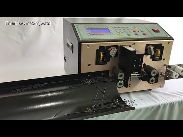 Fully Automatic Cutting, Peeling, and Half-Peel Wire Stripping Machine with PC Display
