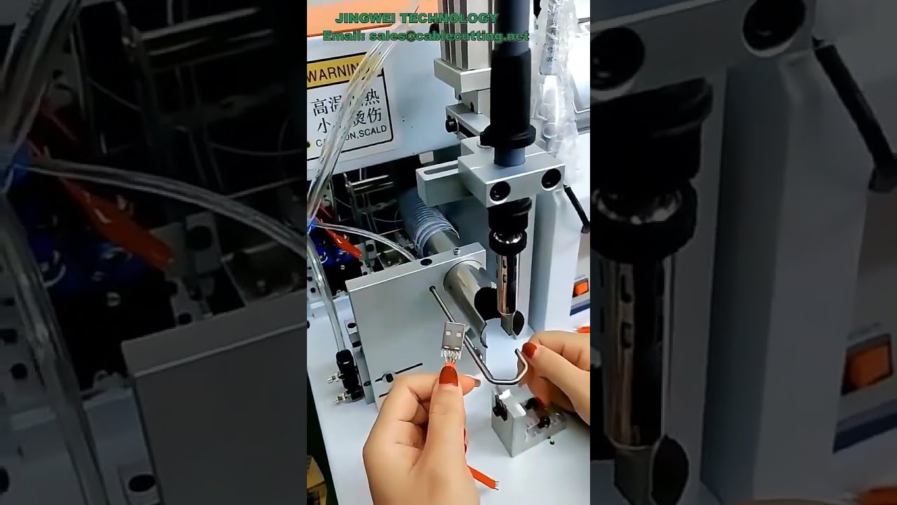 半自動はんだ付け機 USBデータケーブル製造機 - 効率的な生産ラインに