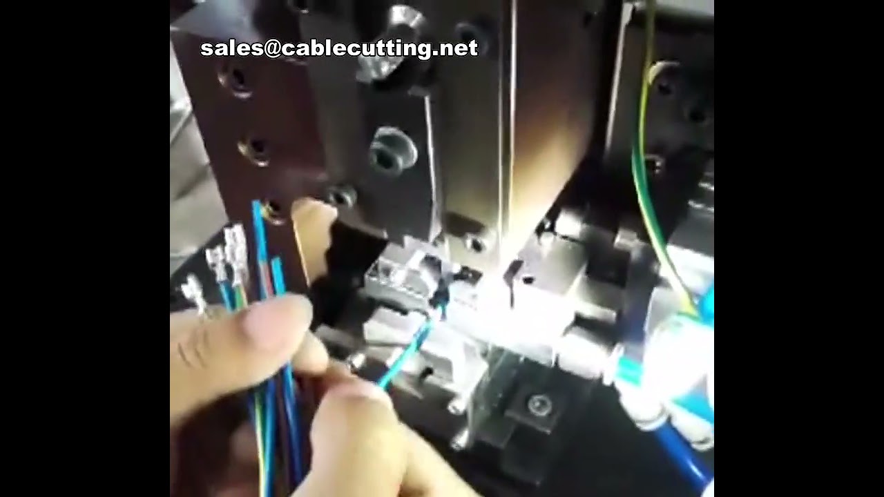 Horizontal Pneumatic Terminal Stripping Machine for DC and AC Terminal Crimping with Multi-Core Wire