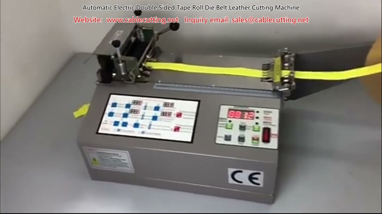 Automatic Electric Double-Sided Tape Roll Die-Cutting Machine for Leather & Belts