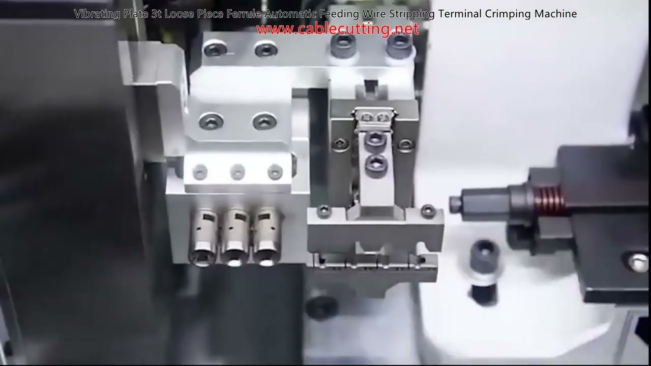 Vibrating Plate 3t Loose Piece Ferrule Automatic Feeding Wire Stripping Terminal Crimping Machine