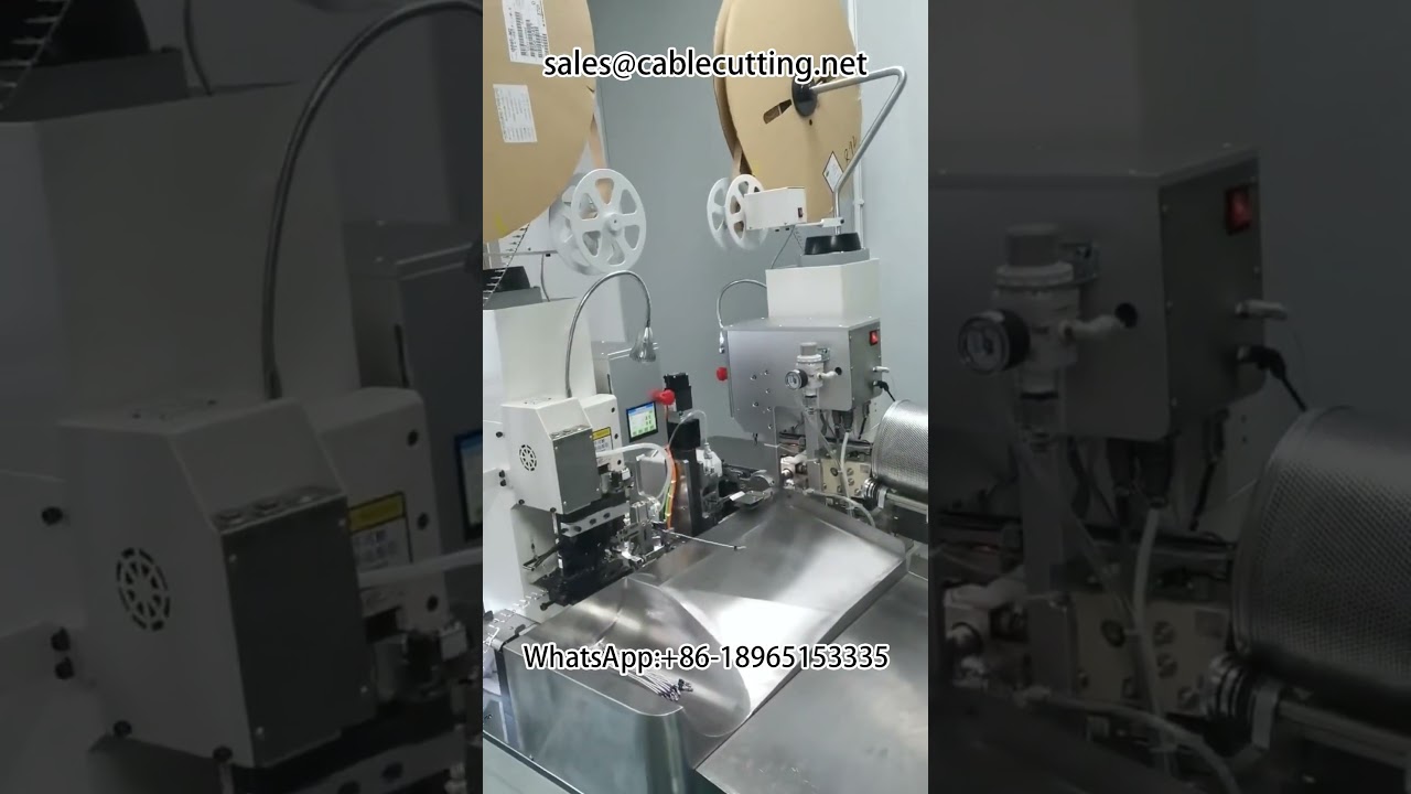 Double Head Termination Machine for Waterproof Plug Harness Processing Automation Equipment