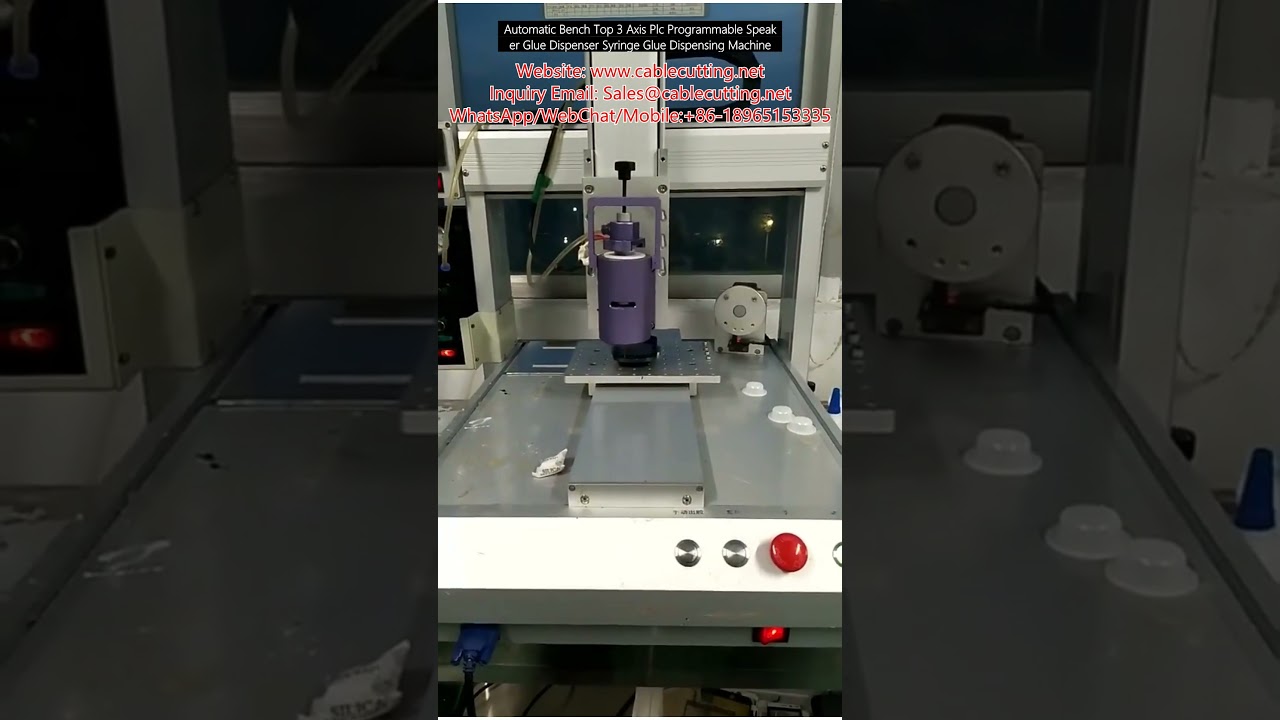 Automatic Bench-Top 3-Axis PLC Programmable Speaker Glue Dispenser Machine