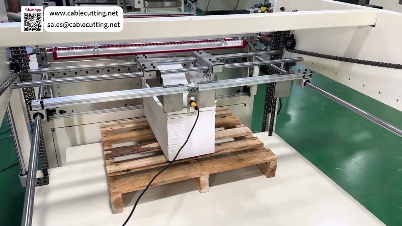 Auto Sheet Cutter With Automatic Lifting Material Collector Systems High Yield Machine - Video