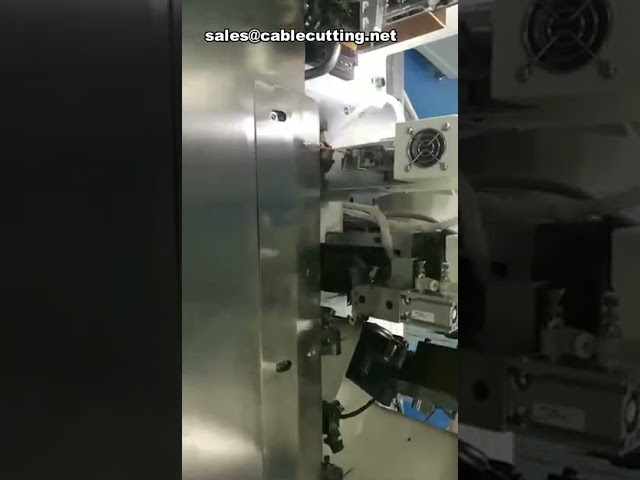 三端双线全自动裁线剥线压端子机，高效线束加工设备