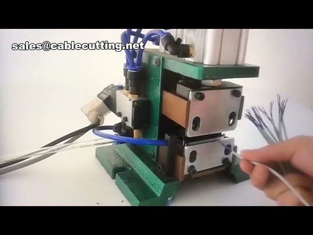 Mesin Kupas Kabel Otomatis Pneumatik | Mesin Stripping Multi Core Kabel | Alat Peeling Kabel Industri