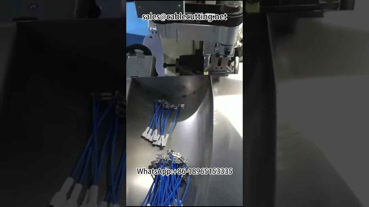 Automatic Double Head Termination Machine with Wear Sheath Stripping Machine | Harness Equipment