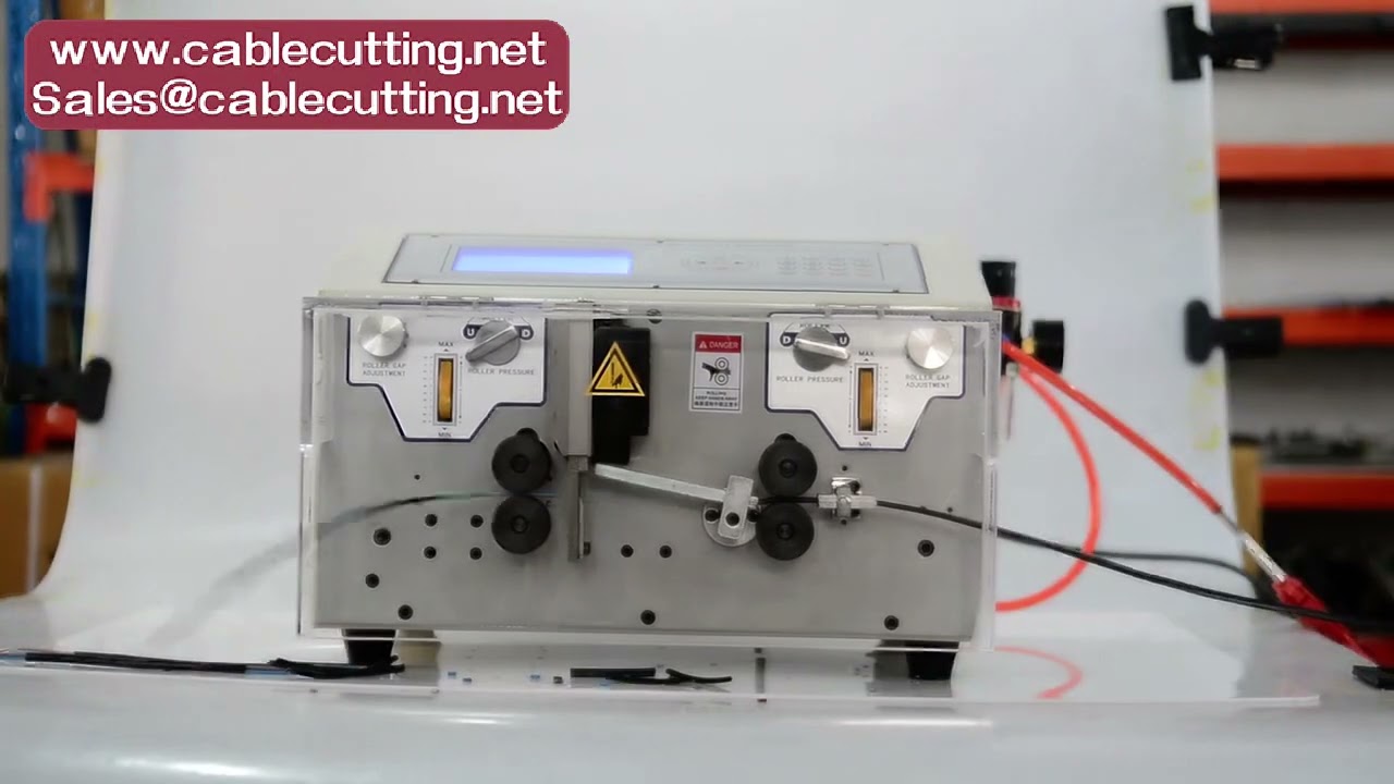 4-Wheel Wire Peeling and Crimping Machine for 0-1-4-5mm² AWG-10 to AWG-28