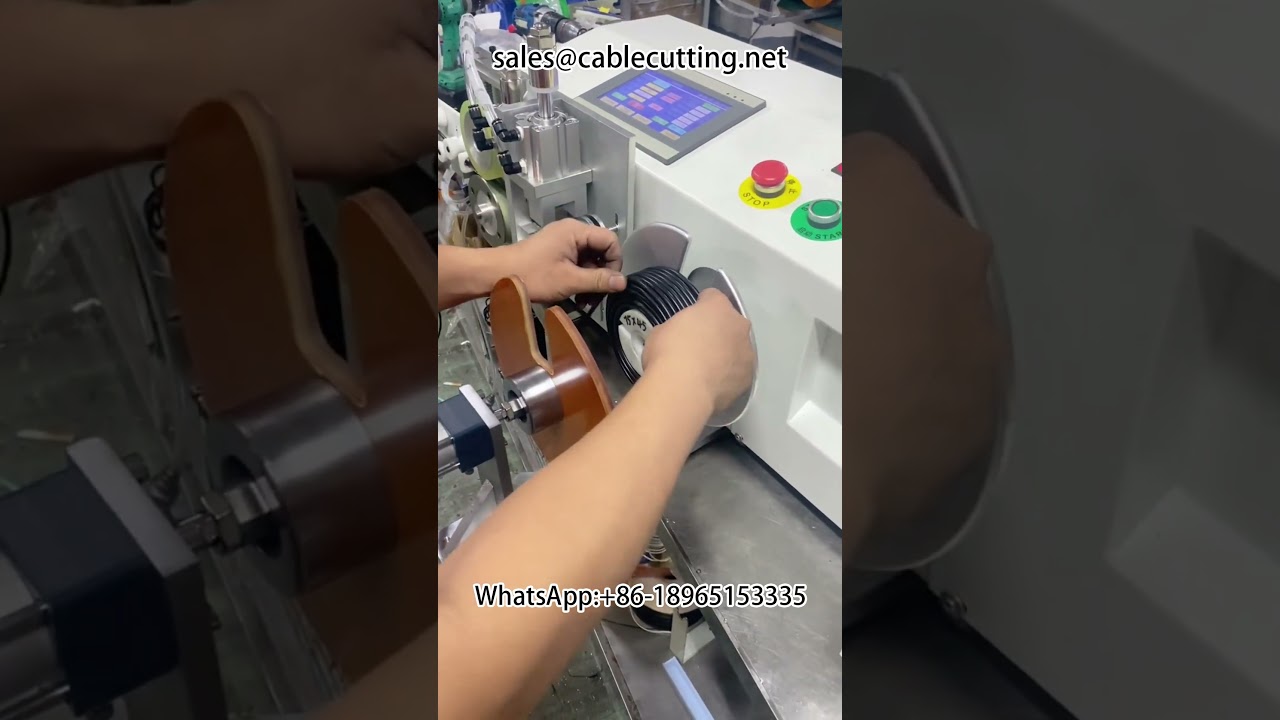 Automatic Meter Counting Winding and Tying Machine for Large Roll Wire Harness Processing