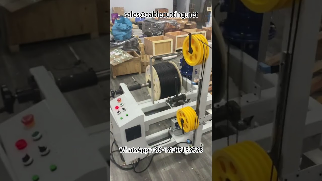 Large Reel to Small Reel Automatic Wire Rewinding Machine with Meter Counting