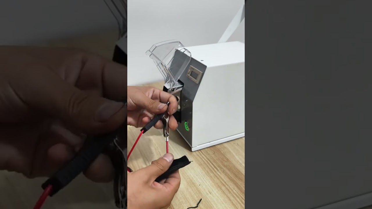 Pneumatic Crimping Machine for Alligator Clip Terminal Crimping and Testing