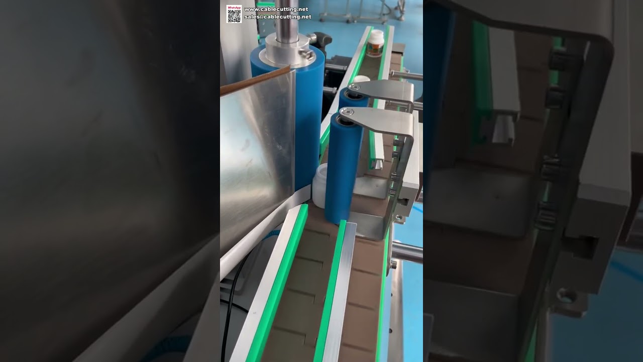 Professional Round Bottle Labeling Machine Automatic Sticker Applicator for Jars and Containers