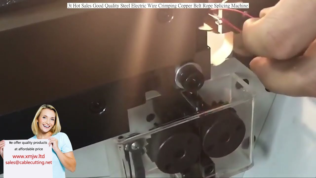 3-Ton Electric Steel Wire Crimping Machine for Copper Belt & Rope Splicing