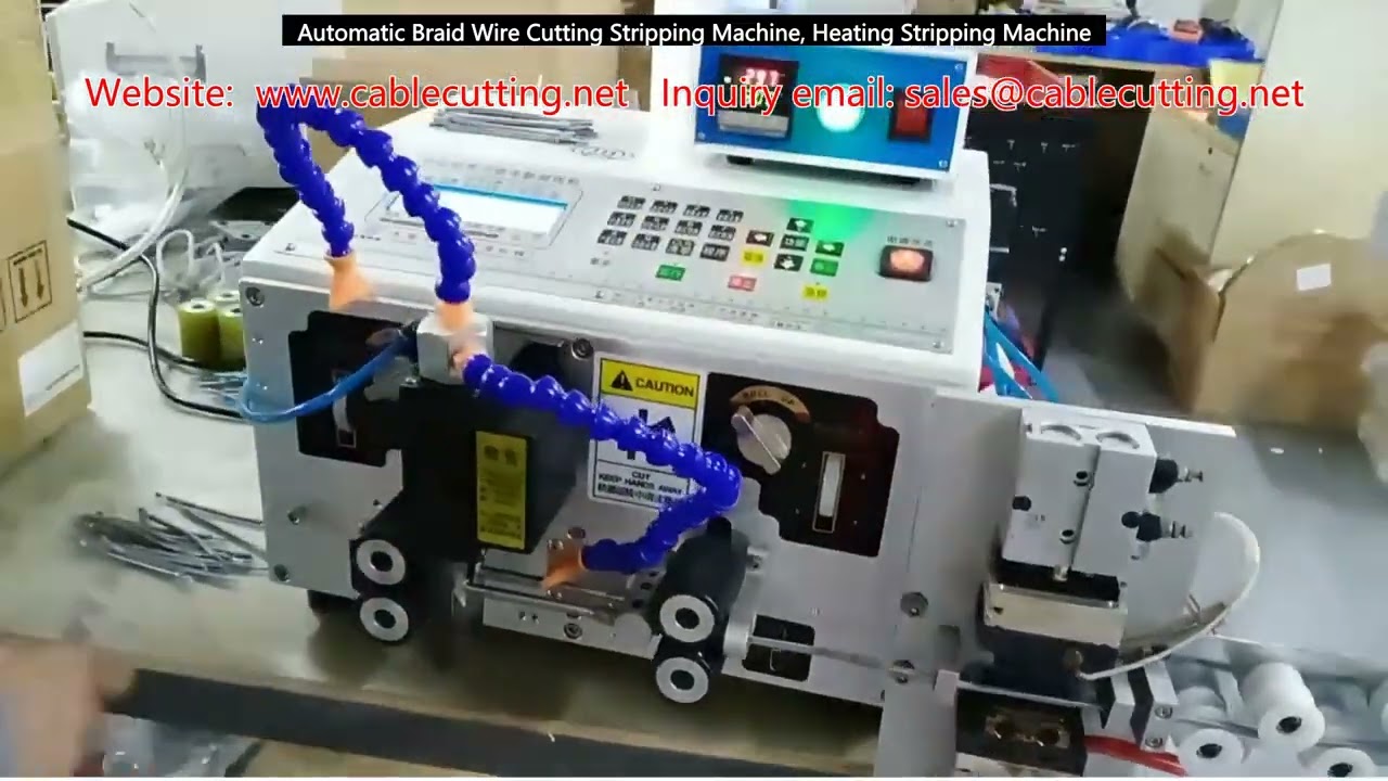 Automatic Braid Wire Cutting and Heating Stripping Machine