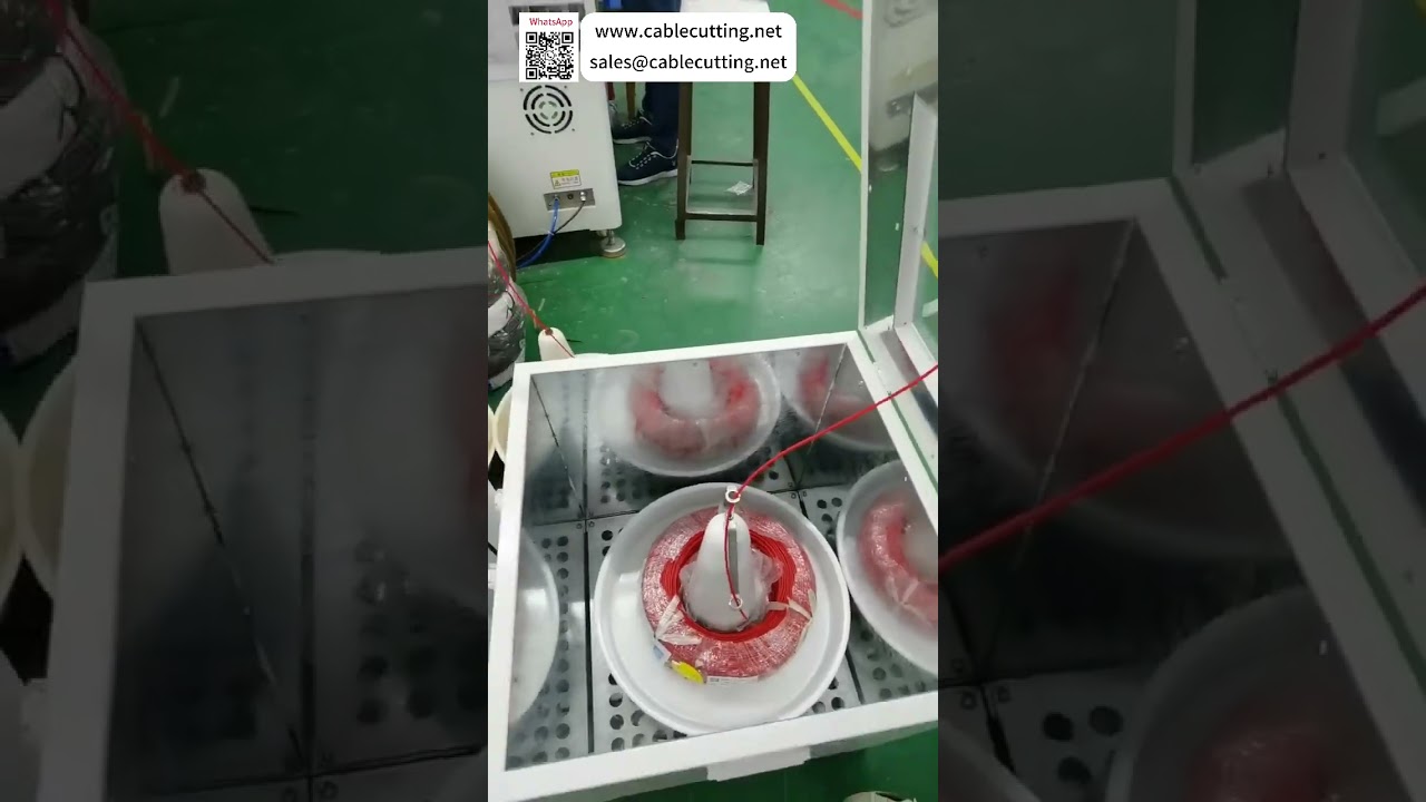 Thermostatic Heating Box For Hard Wire Softening With Pay Off Reel Perfect Cable Harness Production - Shorts