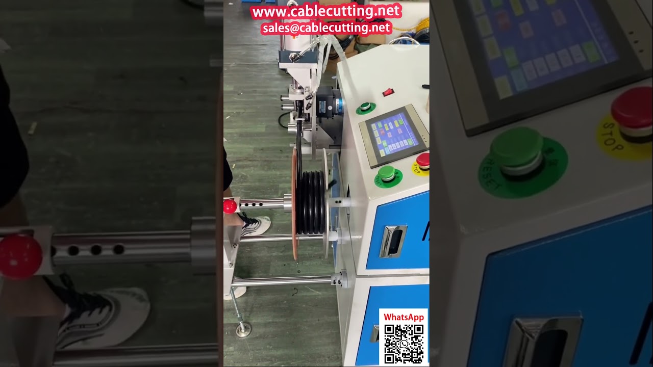 14mmシースケーブル対応 自動巻取・切断機【カウンター内蔵】