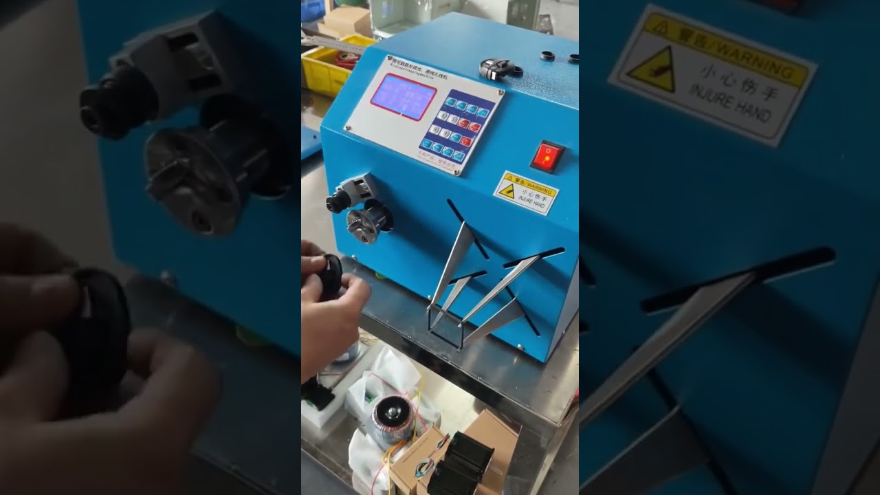 ゴムリング拡張機能搭載！結束・巻取機でケーブル束ね作業を自動化 #結束機 #ケーブル結束 #工場自動化