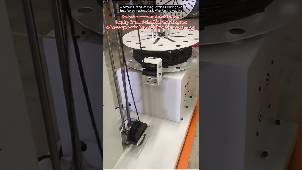 Automatic Wire Cutting, Stripping, and Crimping Machine with Pay-Off and Feeding System