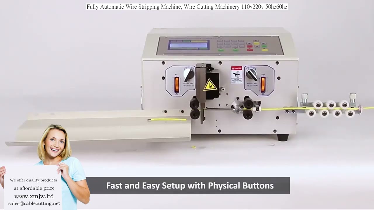 Fully Automatic Wire Stripping and Cutting Machine 110v/220v 50hz/60hz