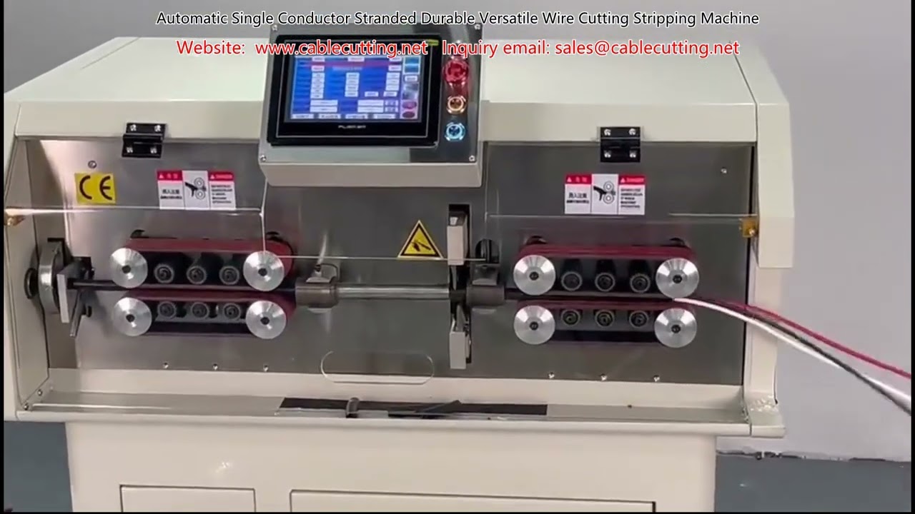 Automatic Single Conductor Stranded Durable Versatile Wire Cutting Stripping Machine