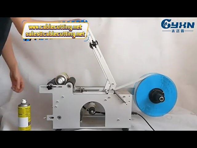 Automatic Adhesive Labeling Machine for Wine, Water, Glass, Bottle, Lunch Meat, and Can Containers