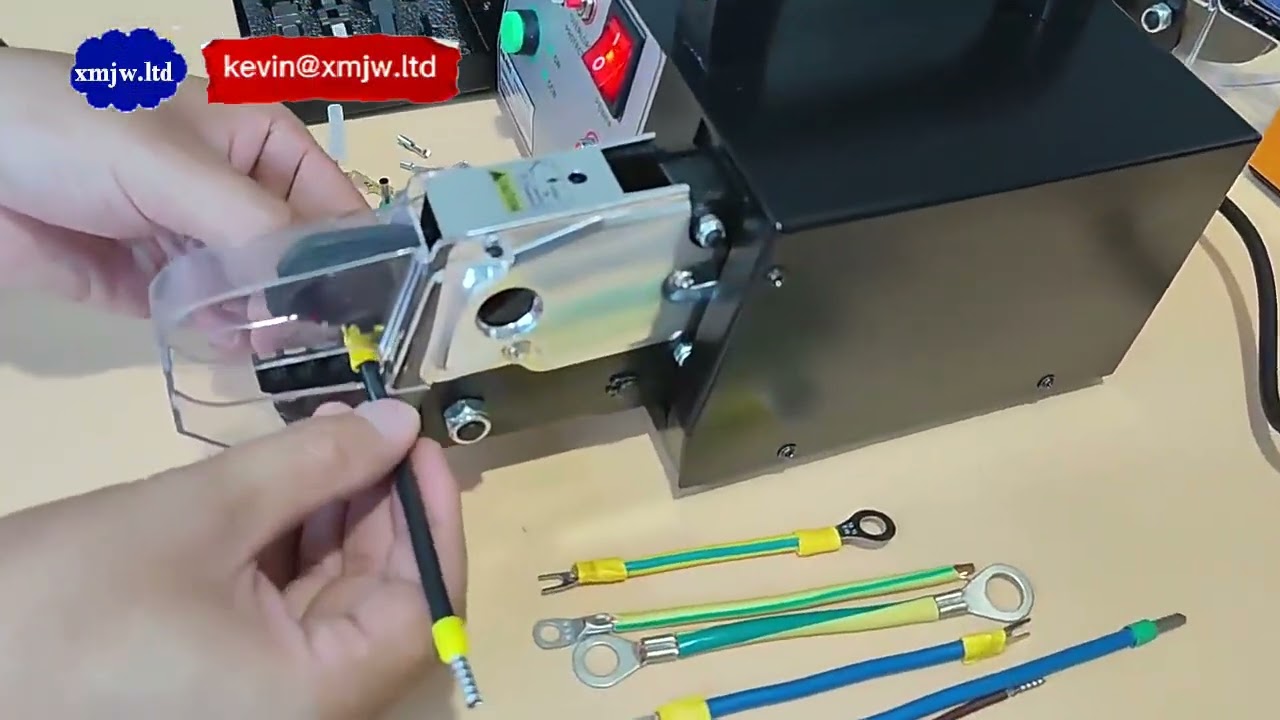 プレ絶縁端子用半自動電動圧着機 | 高精度・高速圧着で生産性向上