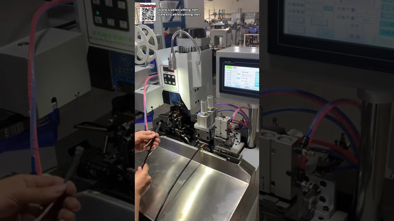 Efficient Multi Core Wire Stripping Crimping Machine Labor Saving Processing Equipment - Shorts