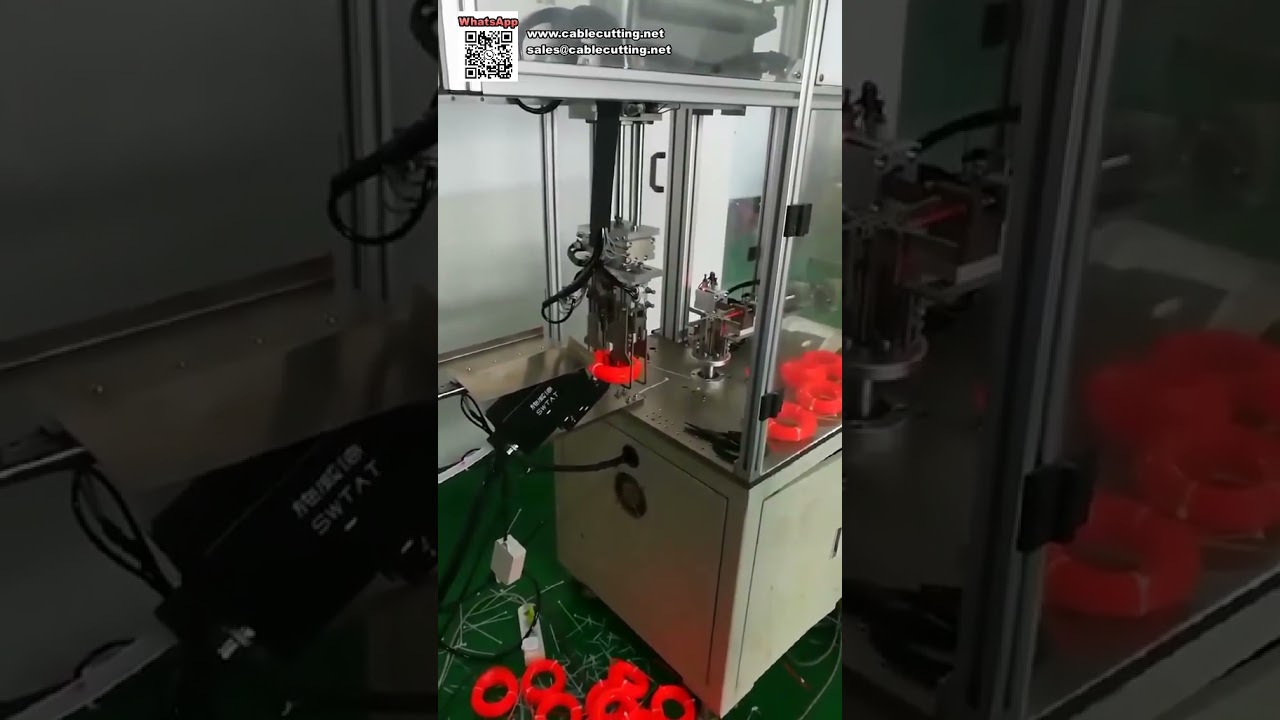 Fully Automatic Winding and Zip Tying Machine for Hang Card Trimmer Line - Shorts