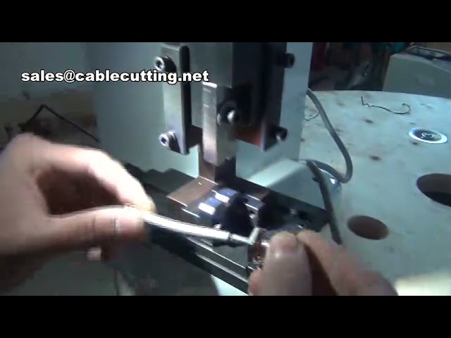 Connector Terminal Wire Harness Processing Crimp Ferrule Crimp Machine For Tube Terminal