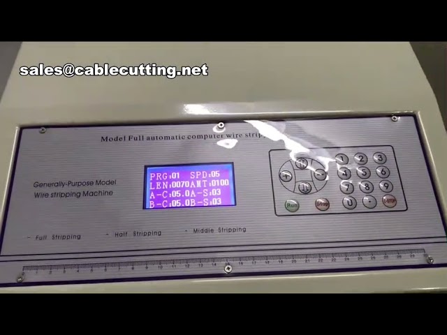 Electric Computerized Self-Adjusting Cable Copper Wire Cutting Stripping Machine