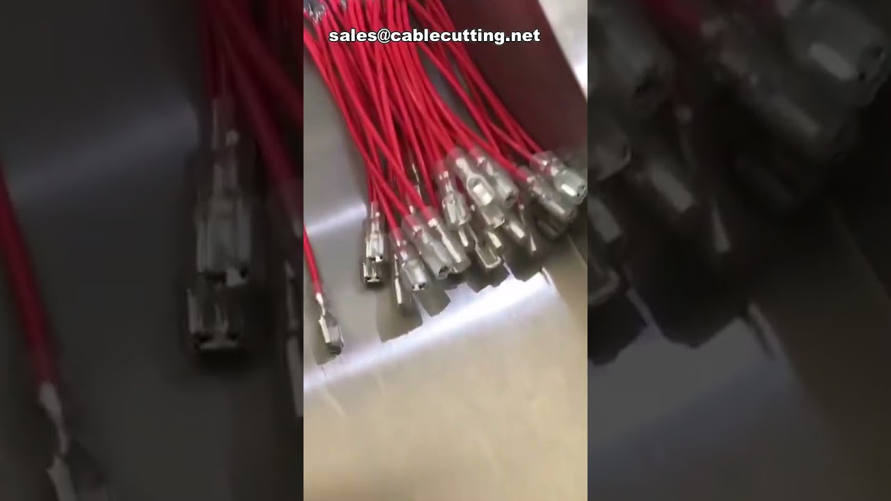 全自動裁線剝線壓接端子穿套管插入機 | 高效線束加工設備