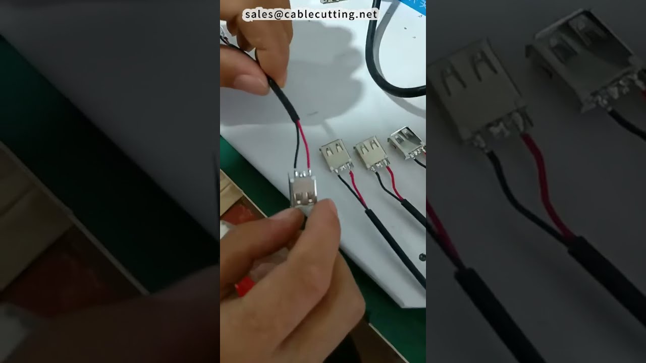 2 Pin USB A Female Connector Soldering Optional Bridging   Soldering Machine #factory #machine
