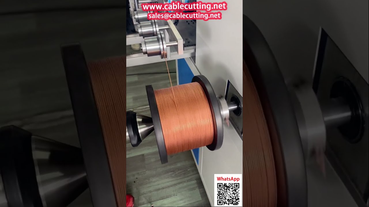 Автомат намотки плетеной медной проволоки с рядной укладкой