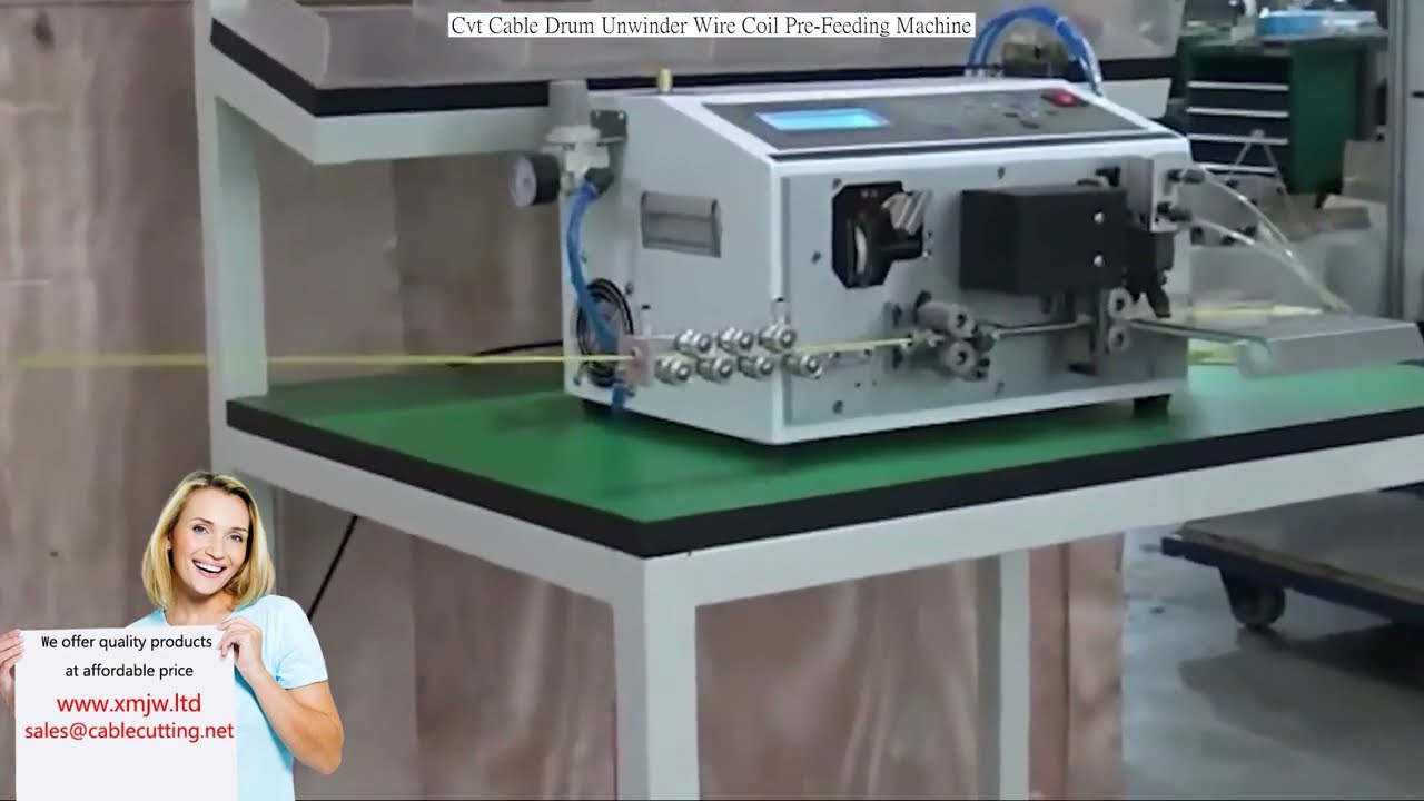 CVT Cable Drum Unwinder and Wire Coil Pre-Feeding Machine