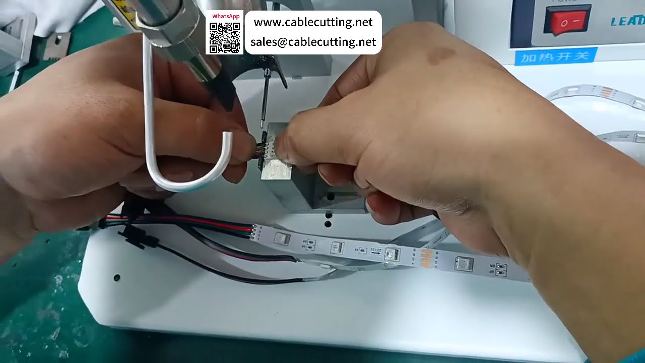 半自動電線焊接機 精密焊接設備 快速電纜加工工具