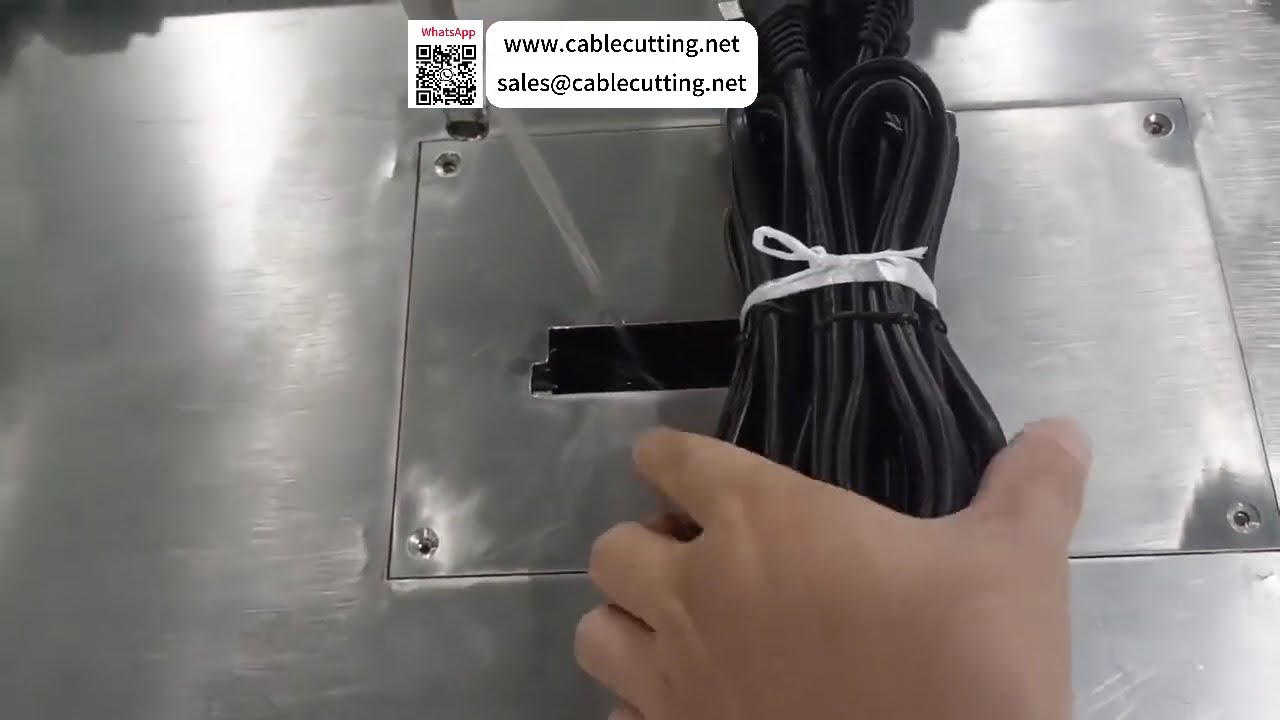 Automatic Power Cord Bundling Machine  High Speed Tying and Packaging Processing Equipment