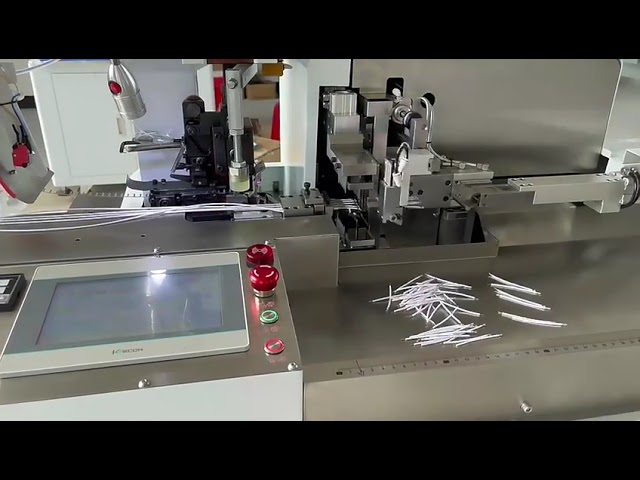 全自動両頭ワイヤー切断・皮むき・ディップはんだ付け機