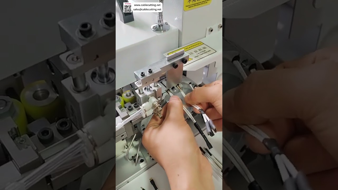 Auto Heat Shrink Tube Processing Machine  Integrated Cutting Feeding Positioning & Baking - Shorts