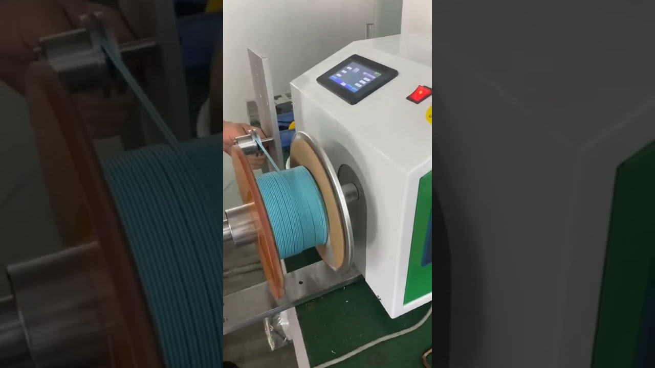 Fiber Optic Cable Automatic Sorting Coiling Machine #factory #machine