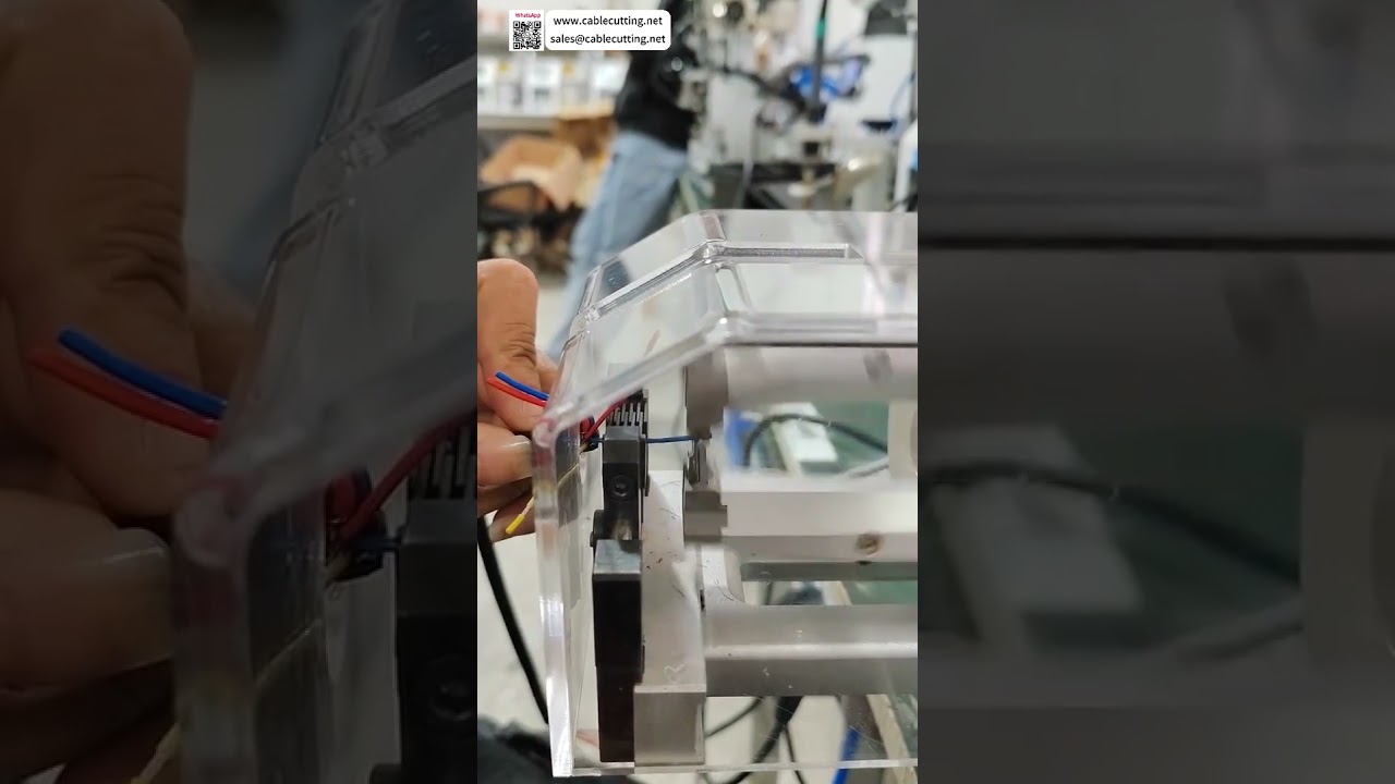 Coaxial Teflon Cable Stripping Machine  Excellent Half Strip Capability Multi Layer Peeling - Shorts