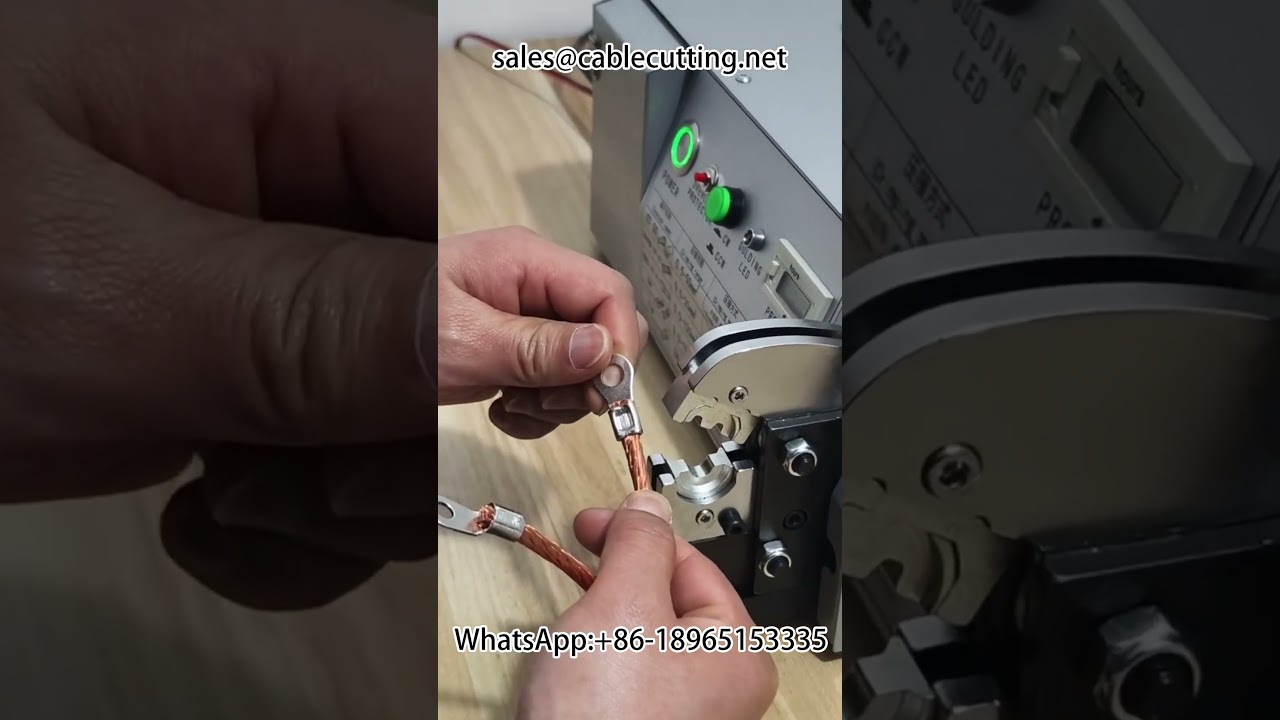 Automated Terminal Crimping Machine with Measurement | Wire Stripping & Auto Assembly